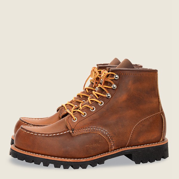 Red Wing Heritage Boots Roughneck - 6-inchr Rough & Tough Leather - Brown - Mens DQX108437